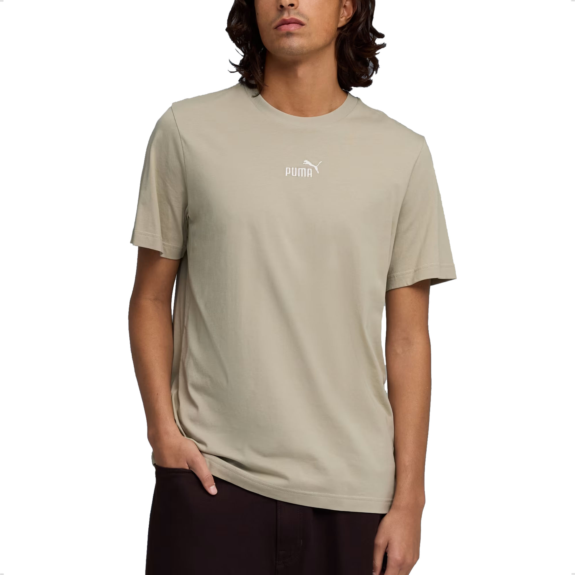 Remera Puma Essentials Small con logo centrado