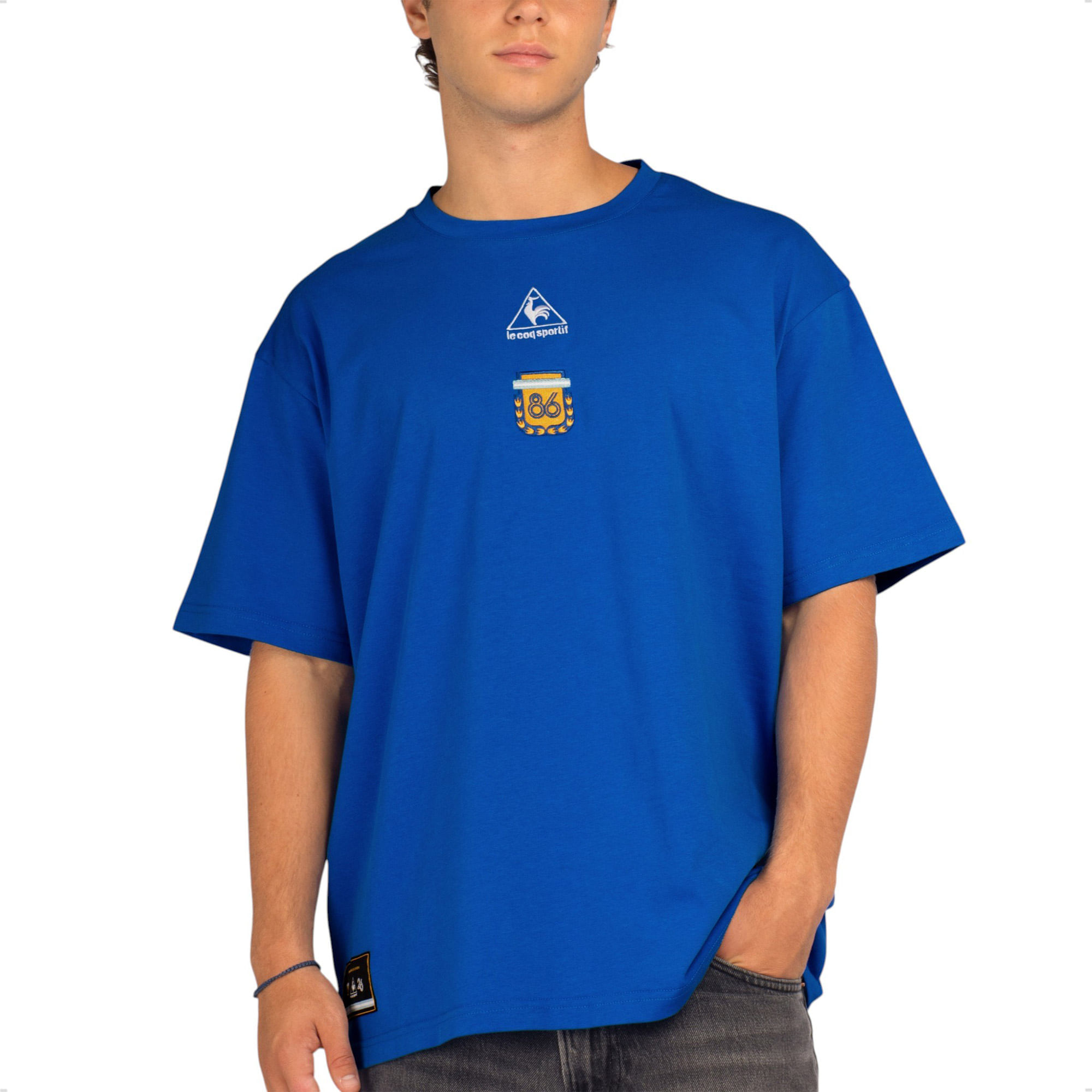 Remera oversize Le Coq Sportif homenaje 86 Argentina urbano