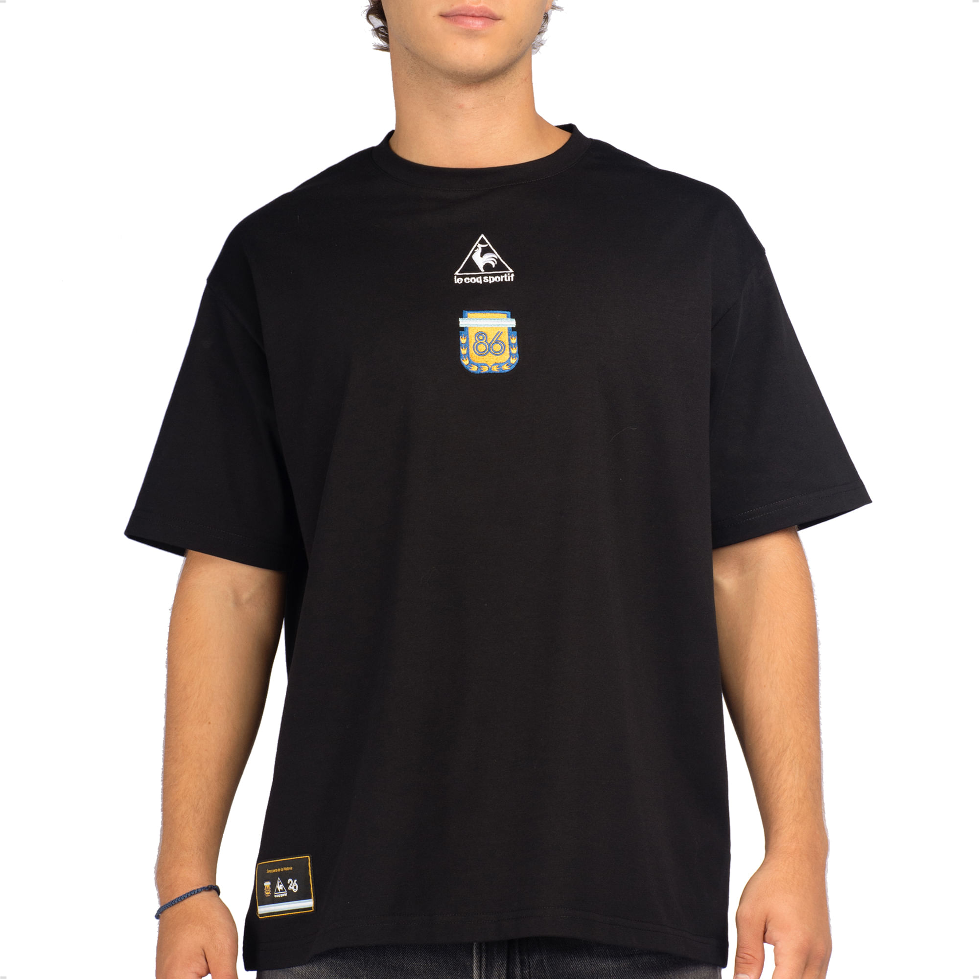 Remera oversize Le Coq Sportif homenaje 86 Argentina urbano