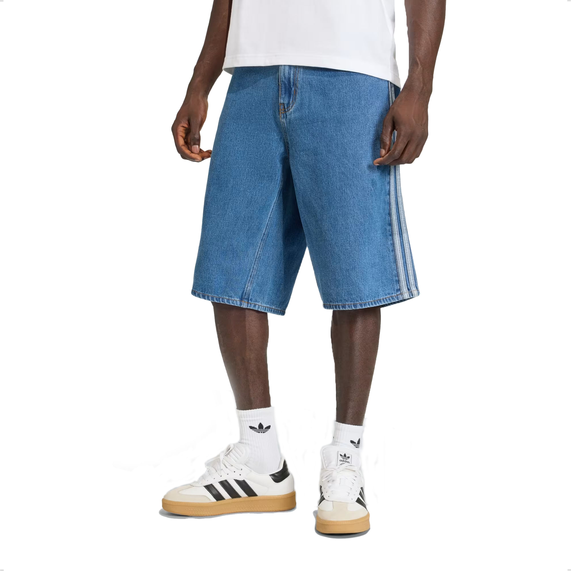 Bermuda jean Adidas Original firebird denim hombre