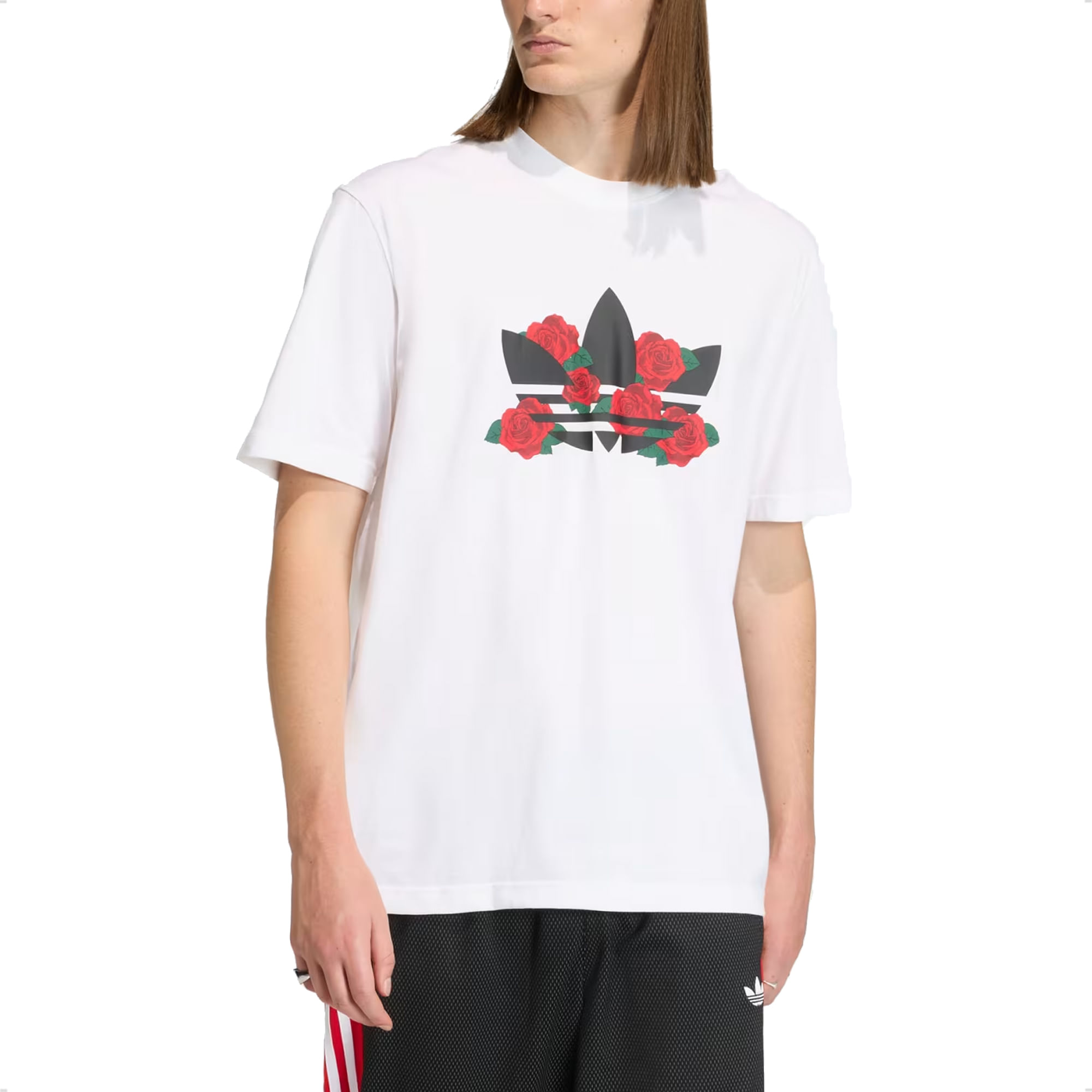 Remera Adidas Originals trifolio series roses