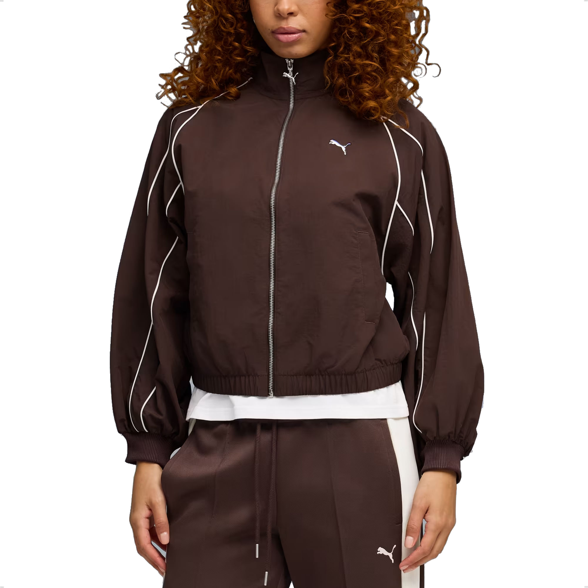 Campera Puma t7 ballo sleeve piping mujer